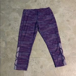 Striped purple pants